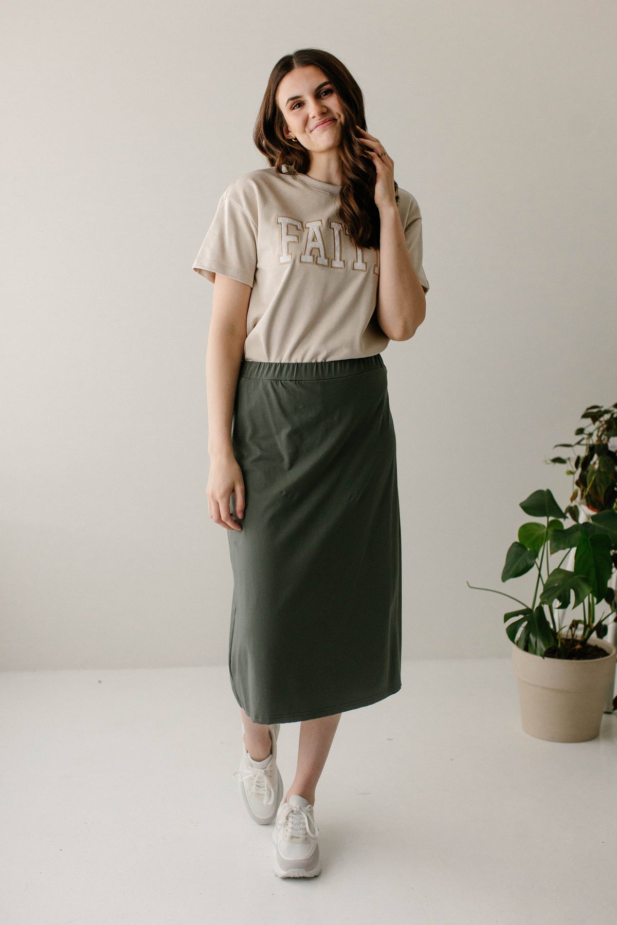 Damen Midi-Skort