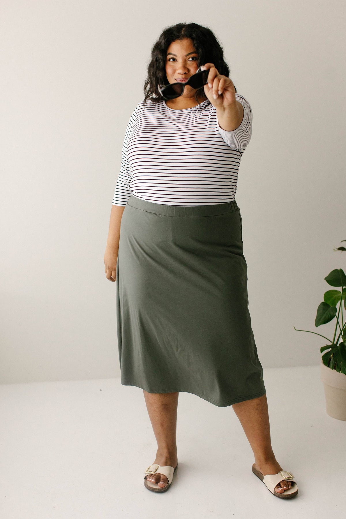Damen Midi-Skort
