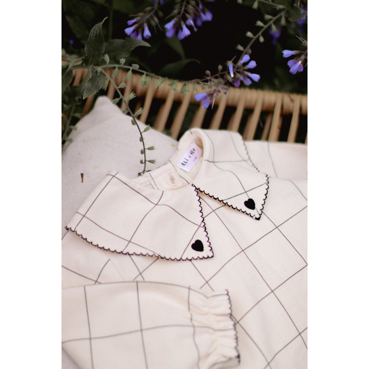 Baby-Bluse mit Karomuster