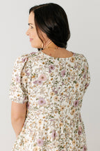 Kleid aus Baumwollgaze mit Volantärmeln
