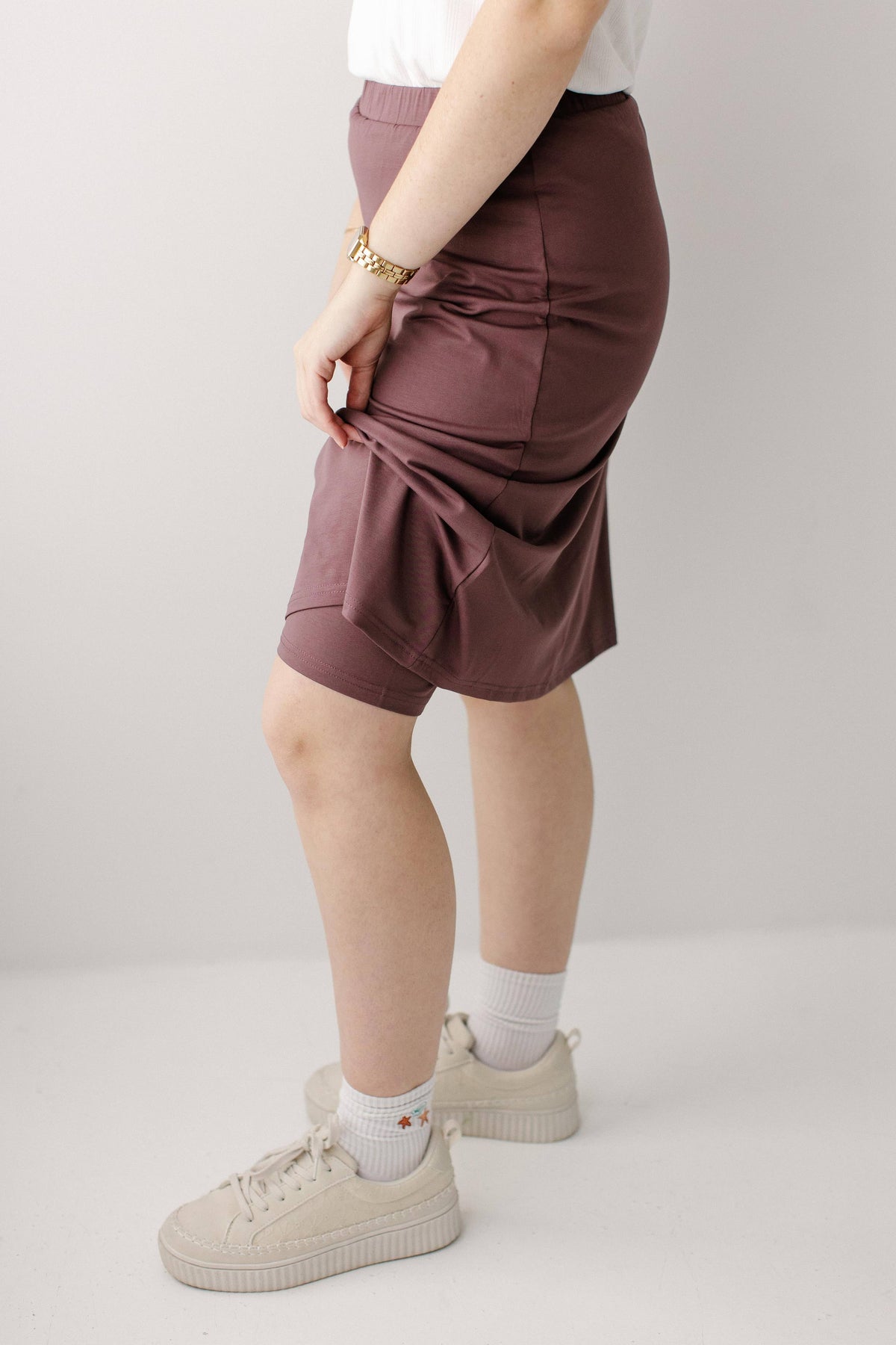 Skort mit integrierter Shorts
