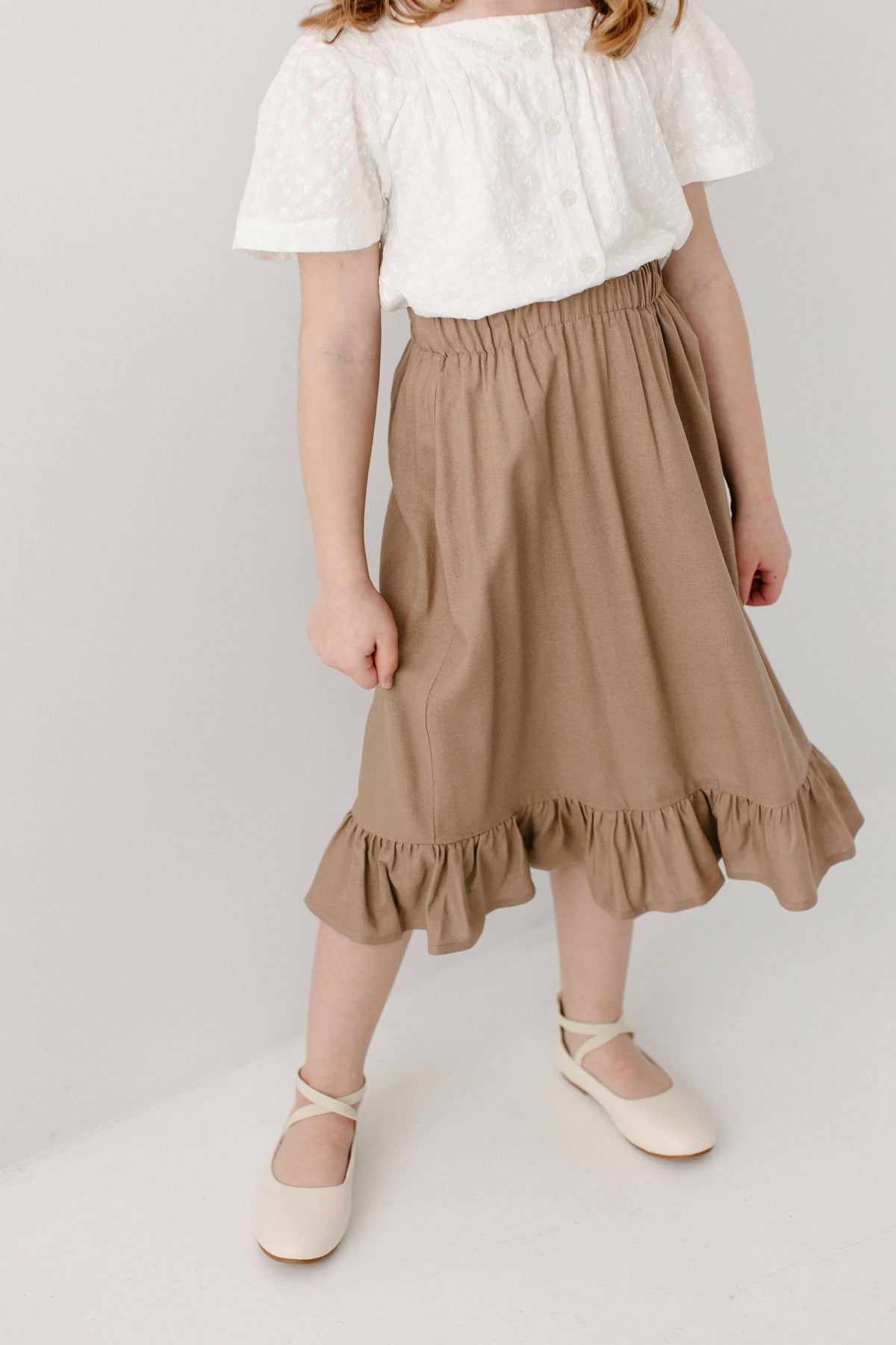 Tessa Mädchen Midirock mit Rüschensaum