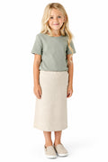 Mädchen Skort, knielang, Beige