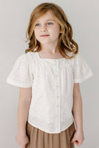 Sadie Mädchen Top mit Stickerei